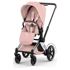 Коляска Cybex ePriam Style Collection Peach Pink шасі Chrome 5.0