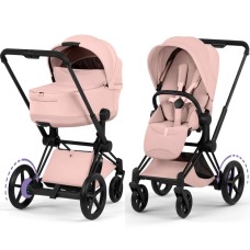 Cybex ePriam Style Collection Peach Pink шасі Matt Balck 5.0 коляска 2 в 1