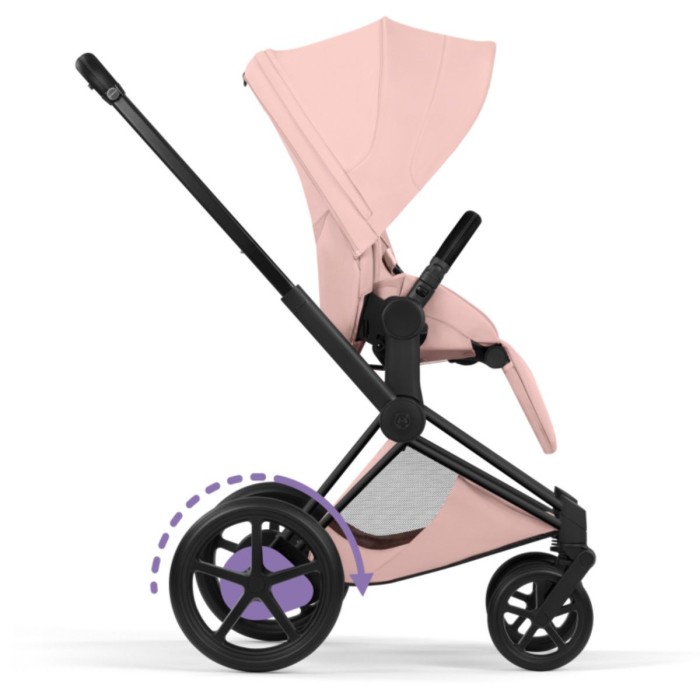 Stroller Cybex ePriam Style Collection Peach Pink chassis Matt Balck 5.0