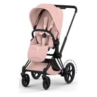 Коляска Cybex ePriam Style Collection Peach Pink шасі Matt Balck 5.0