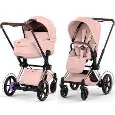 Cybex ePriam Style Collection Peach Pink шасі Rosegold 5.0 коляска 2 в 1