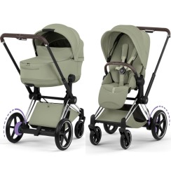 Cybex ePriam Style Collection Sage Green шасі Chrome 5.0 коляска 2 в 1