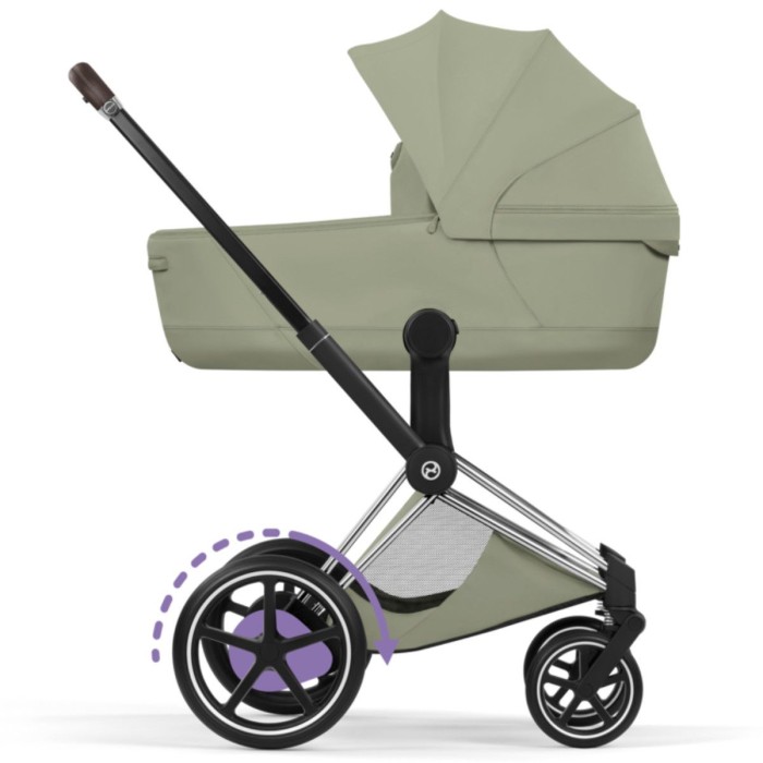 Cybex ePriam Style Collection Sage Green шасі Chrome 5.0 коляска 2 в 1