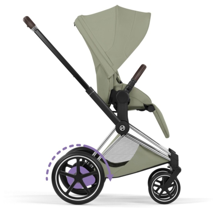 Cybex ePriam Style Collection Sage Green шасі Chrome 5.0 коляска 2 в 1