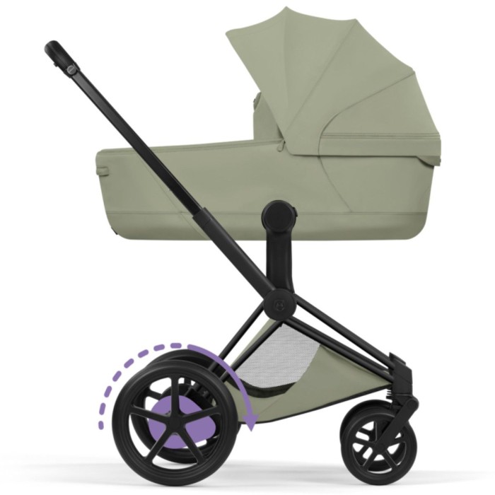 Cybex ePriam Style Collection Sage Green шасі Matt Balck 5.0 коляска 2 в 1