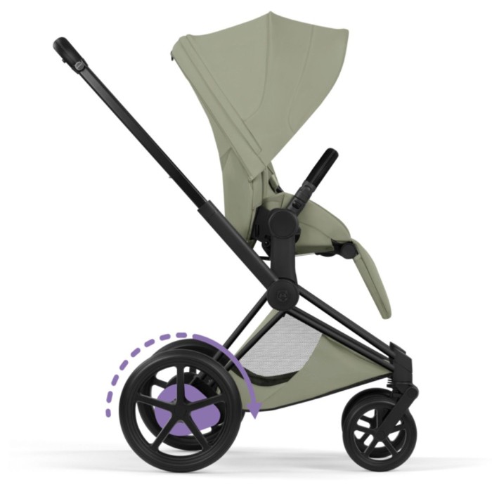Cybex ePriam Style Collection Sage Green шасі Matt Balck 5.0 коляска 2 в 1