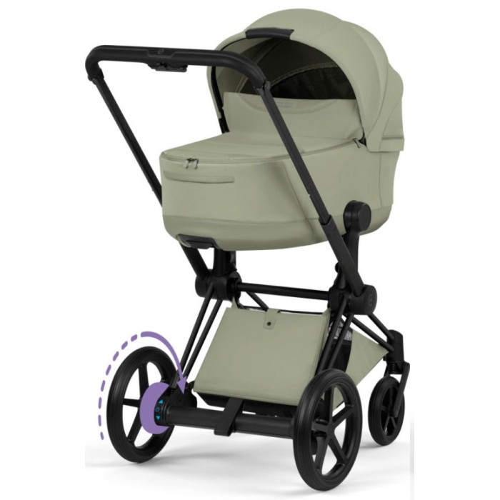 Cybex ePriam Style Collection Sage Green шасі Matt Balck 5.0 коляска 2 в 1