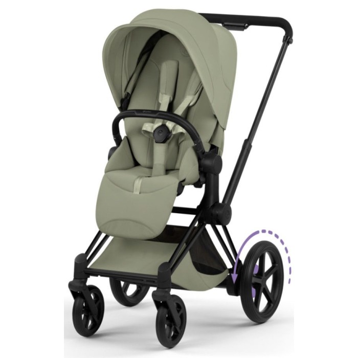 Cybex ePriam Style Collection Sage Green шасі Matt Balck 5.0 коляска 2 в 1