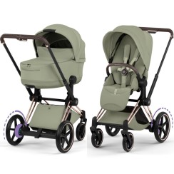 Cybex ePriam Style Collection Sage Green шасі Rosegold 5.0 коляска 2 в 1