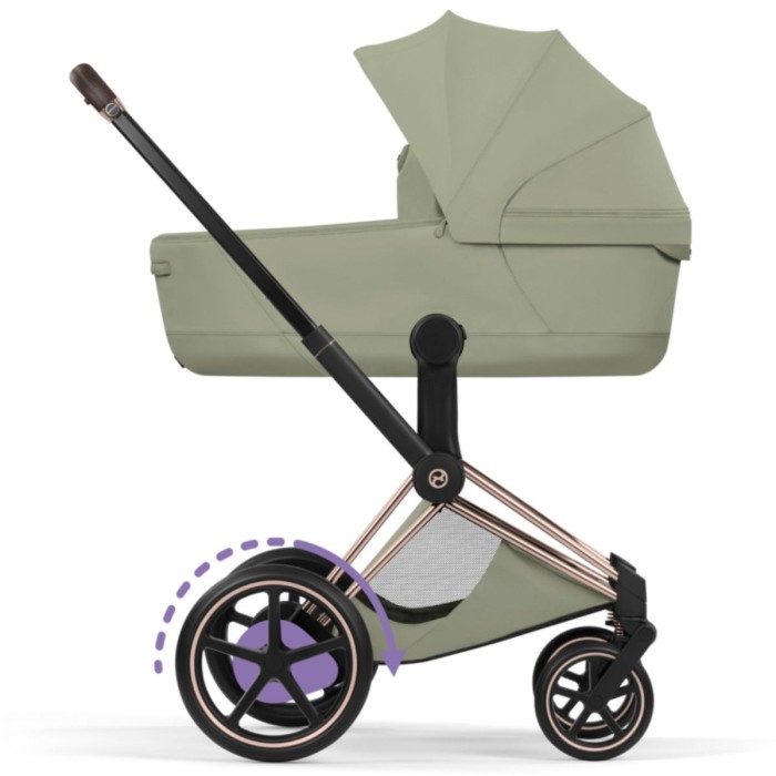 Cybex ePriam Style Collection Sage Green шасі Rosegold 5.0 коляска 2 в 1