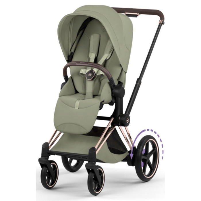Cybex ePriam Style Collection Sage Green шасі Rosegold 5.0 коляска 2 в 1