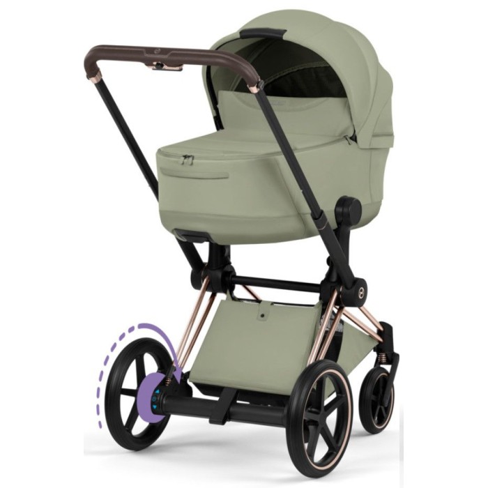 Cybex ePriam Style Collection Sage Green шасі Rosegold 5.0 коляска 2 в 1