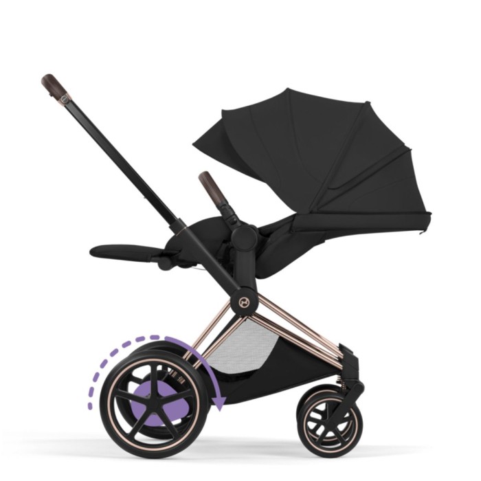 Cybex ePriam Style Collection Sepia Black шасі Chrome 5.0 коляска 2 в 1