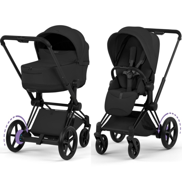 Cybex ePriam Style Collection Sepia Black шасі Matt Balck 5.0 коляска 2 в 1
