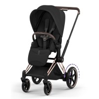 Коляска Cybex ePriam Style Collection 5.0 Sepia Black шасі Rosegold