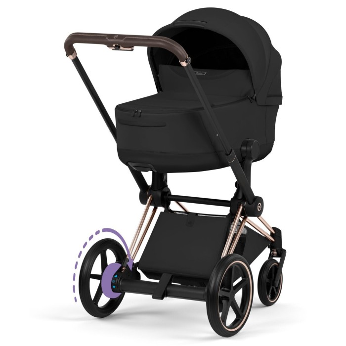 Cybex ePriam Style Collection Sepia Black шасі Rosegold 5.0 коляска 2 в 1