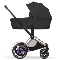 Cybex ePriam Style Collection 5.0 коляска 1 в 1 люлька Sepia Black + шасі Rosegold