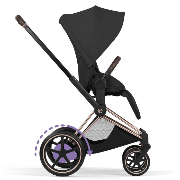 Cybex ePriam Style Collection Sepia Black шасі Rosegold 5.0 коляска 2 в 1