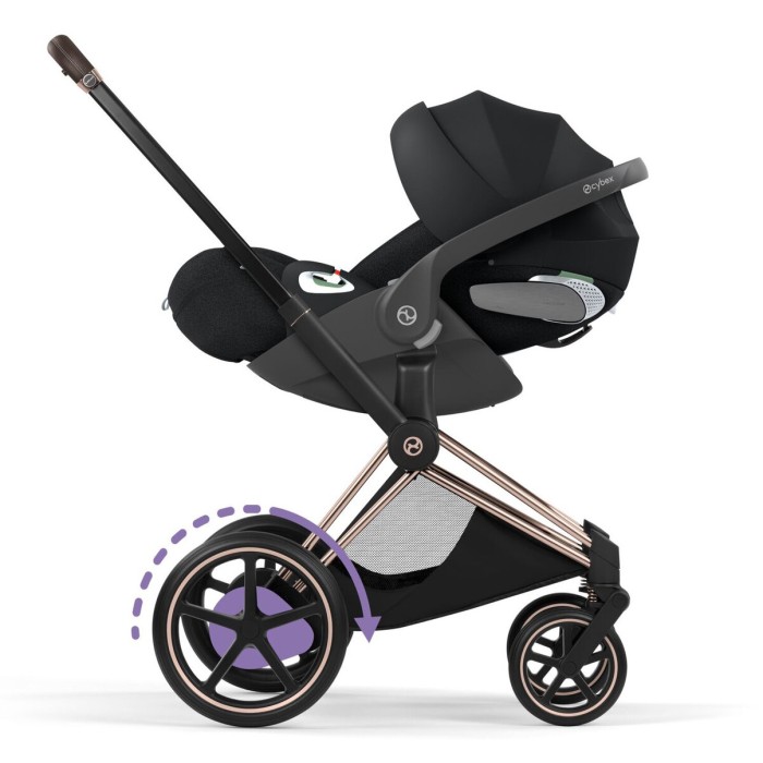 Cybex ePriam Style Collection Sepia Black шасі Rosegold 5.0 коляска 2 в 1