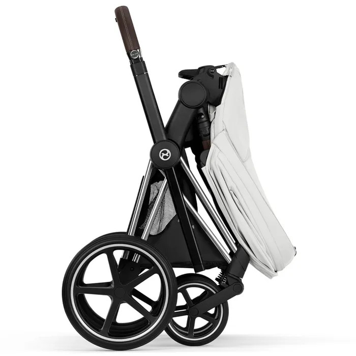 Cybex ePriam Style Collection Off White шасі Chrome 5.0 коляска 2 в 1