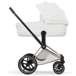 Cybex Priam Style Collection 5.0 коляска 1 в 1 люлька Off White + шасі Rosegold