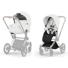 Cybex Priam Style Collection 5.0 Off White шасі Chrome коляска 2 в 1