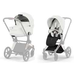 Cybex Priam Style Collection 5.0 Off White шасі Chrome коляска 2 в 1