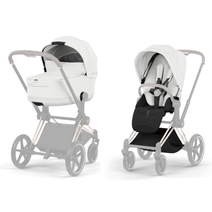 Cybex Priam Style Collection 5.0 Off White шасі Chrome коляска 2 в 1
