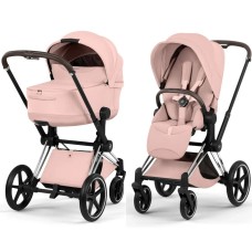 Cybex Priam Style Collection 5.0 Peach Pink шасі Chrome коляска 2 в 1