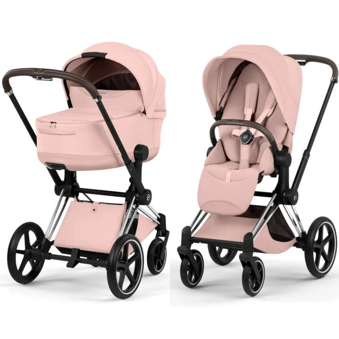Cybex Priam Style Collection 5.0 Peach Pink шасі Chrome коляска 2 в 1