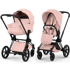 Cybex Priam Style Collection 5.0 Peach Pink шасі Matt Black коляска 2 в 1
