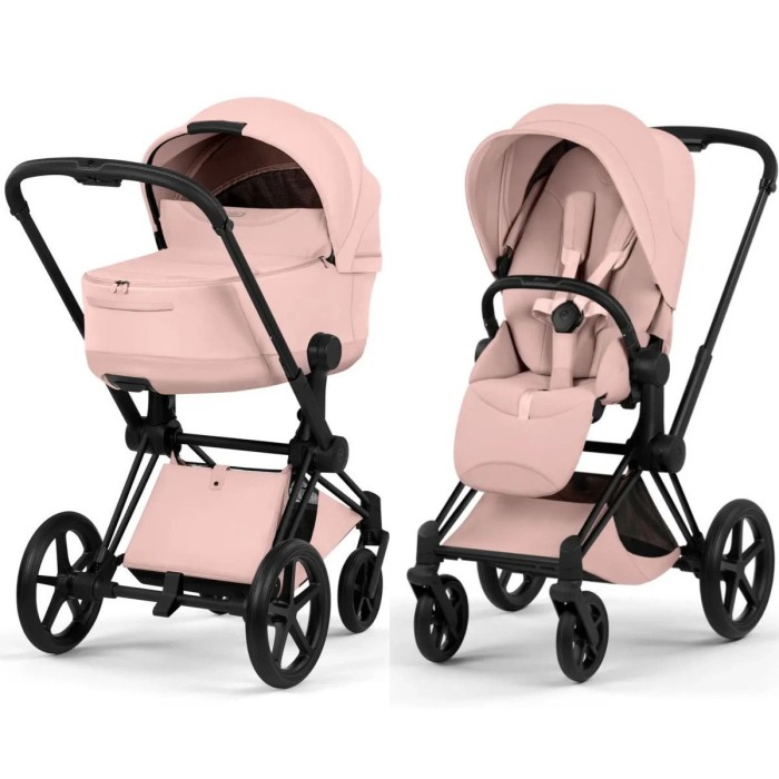 Cybex Priam Style Collection 5.0 Peach Pink шасі Matt Black коляска 2 в 1