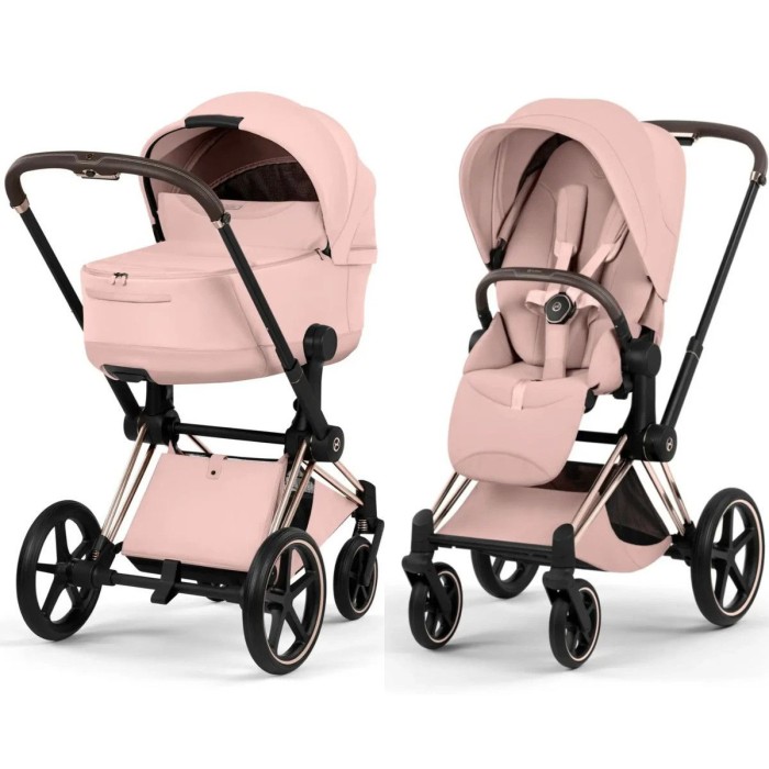 Cybex Priam Style Collection 5.0 Peach Pink шасі Rosegold коляска 2 в 1