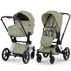Cybex Priam Style Collection 5.0 Sage Green шасі Chrome коляска 2 в 1