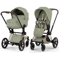 Cybex Priam Style Collection 5.0 Sage Green шасі Rosegold коляска 2 в 1