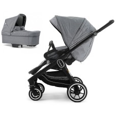 Коляска Emmaljunga NXT60 Black FLAT Lounge Grey 2 в 1
