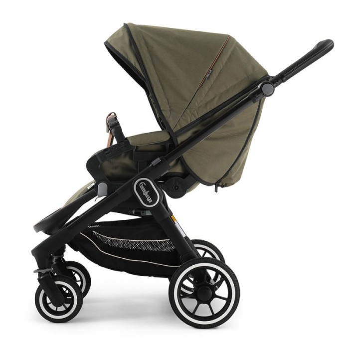 Прогулянкова коляска Emmaljunga NXT60 Black FLAT Outdoor Olive