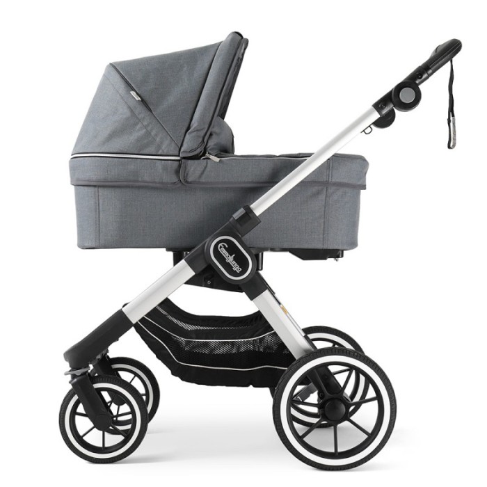 Коляска Emmaljunga NXT90 Silver ERGO Lounge Grey 2 в 1