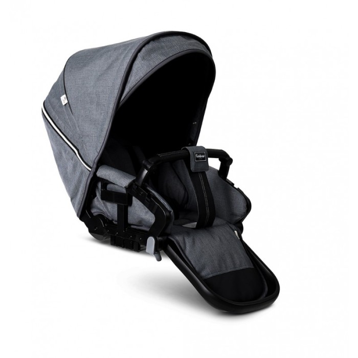 Прогулянкова коляска Emmaljunga NXT90 Black Outdoor AIR FLAT Lounge Grey