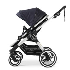 Прогулянкова коляска Emmaljunga NXT90 Silver ERGO Lounge Navy