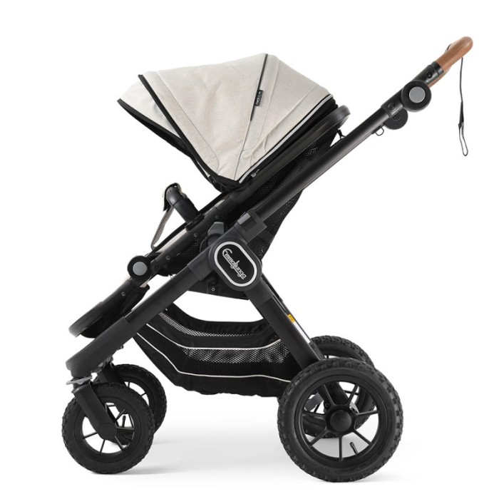 Коляска Emmaljunga NXT90 Black Outdoor AIR ERGO Lounge Beige 2 в 1