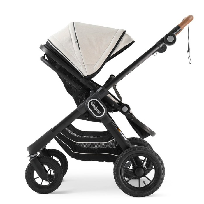 Коляска Emmaljunga NXT90 Black Outdoor AIR ERGO Lounge Beige 2 в 1