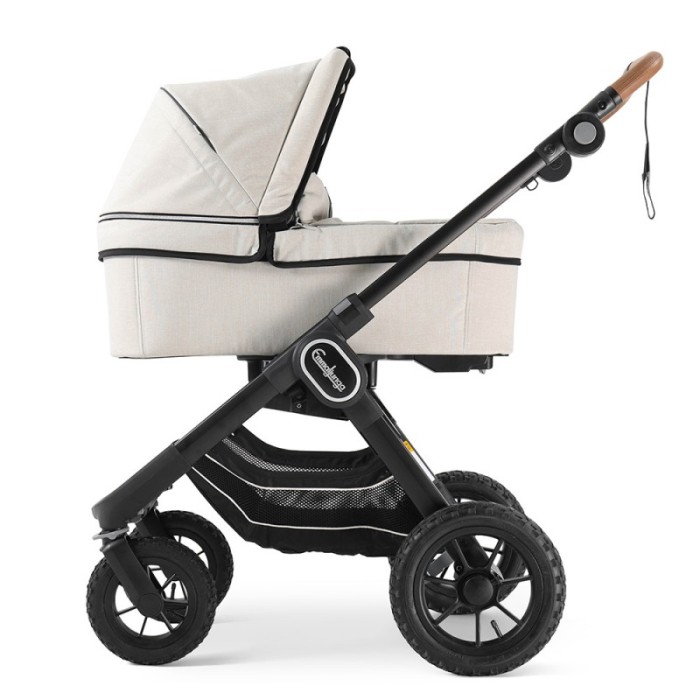 Коляска Emmaljunga NXT90 Black Outdoor AIR ERGO Lounge Beige 2 в 1