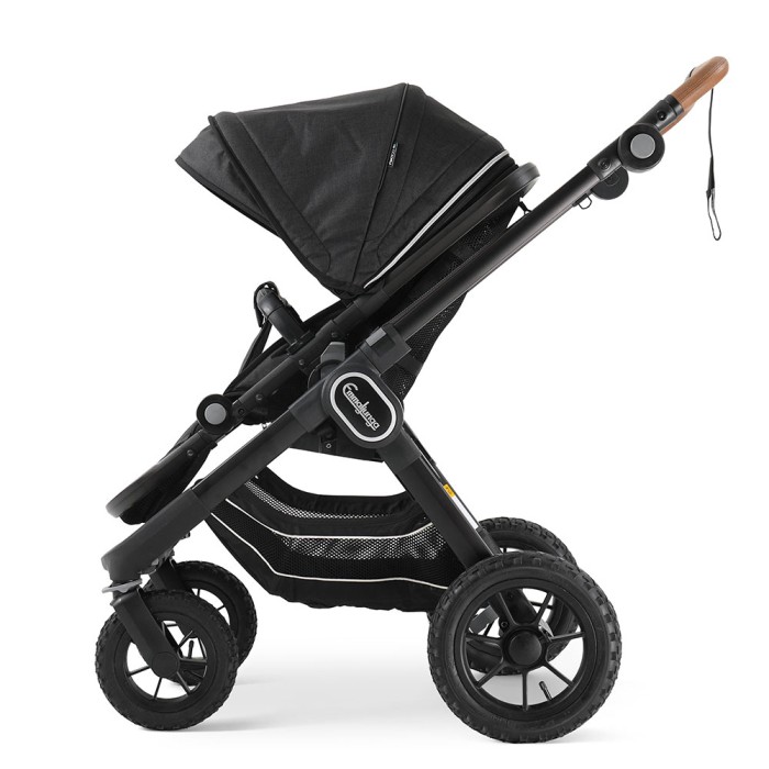Коляска Emmaljunga NXT90 Black Outdoor AIR ERGO Lounge Black 2 в 1