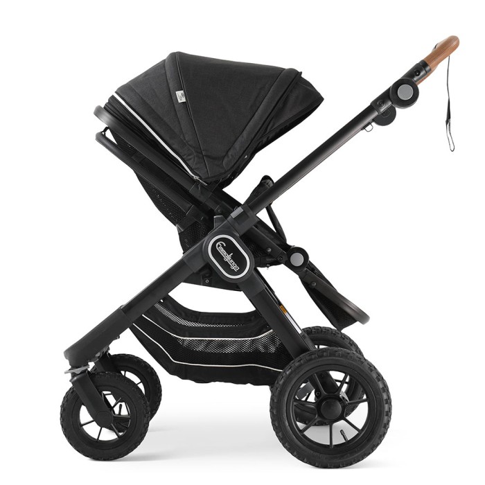 Коляска Emmaljunga NXT90 Black Outdoor AIR ERGO Lounge Black 2 в 1