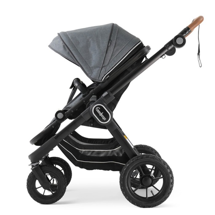 Коляска Emmaljunga NXT90 Black Outdoor AIR ERGO Lounge Grey 2 в 1