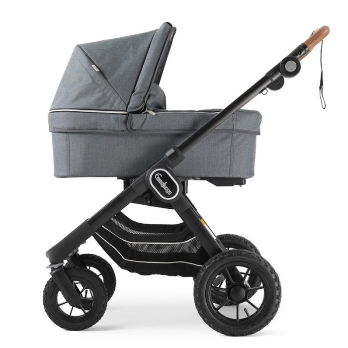 Коляска Emmaljunga NXT90 Black Outdoor AIR ERGO Lounge Grey 2 в 1