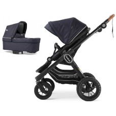 Коляска Emmaljunga NXT90 Black Outdoor AIR ERGO Lounge Navy 2 в 1