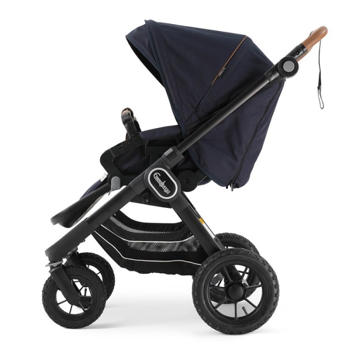 Коляска Emmaljunga NXT90 Black Outdoor AIR FLAT Outdoor Navy 2 в 1