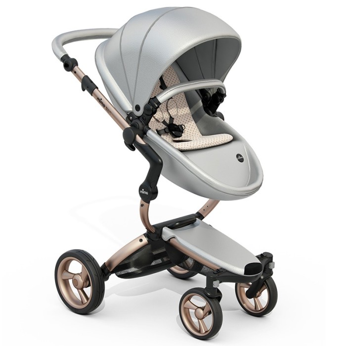 Коляска Mima Xari Argento шасі Rose Gold стартовий набір Sandy Beige
